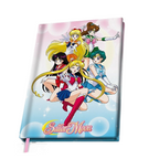 Fans Geek Store Sailor Moon A5 hardcover notebook featuring the Sailor Warriors with glossy varnish accents