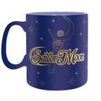 Fans Geek Store Sailor Moon ceramic mug in matte blue with gold foil moon wand and star details