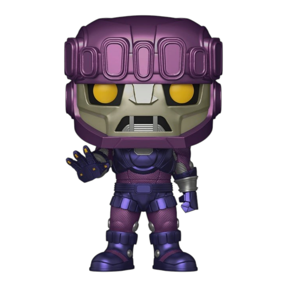 Fans Geek Store Marvel Avengers Doomsday Sentinel jumbo vinyl figure with purple armor and bright yellow eyes