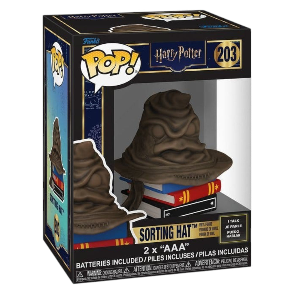 Fans Geek Store Harry Potter Sorting Hat Funko Pop SFX vinyl figure in window display box with sound effects
