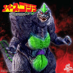 Fans Geek Store Super7 Ultimates 16-bit SpaceGodzilla action figure with detailed purple and neon green accents.