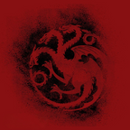 Fans Geek Store Game of Thrones House Targaryen red cotton t-shirt featuring a black three-headed dragon emblem