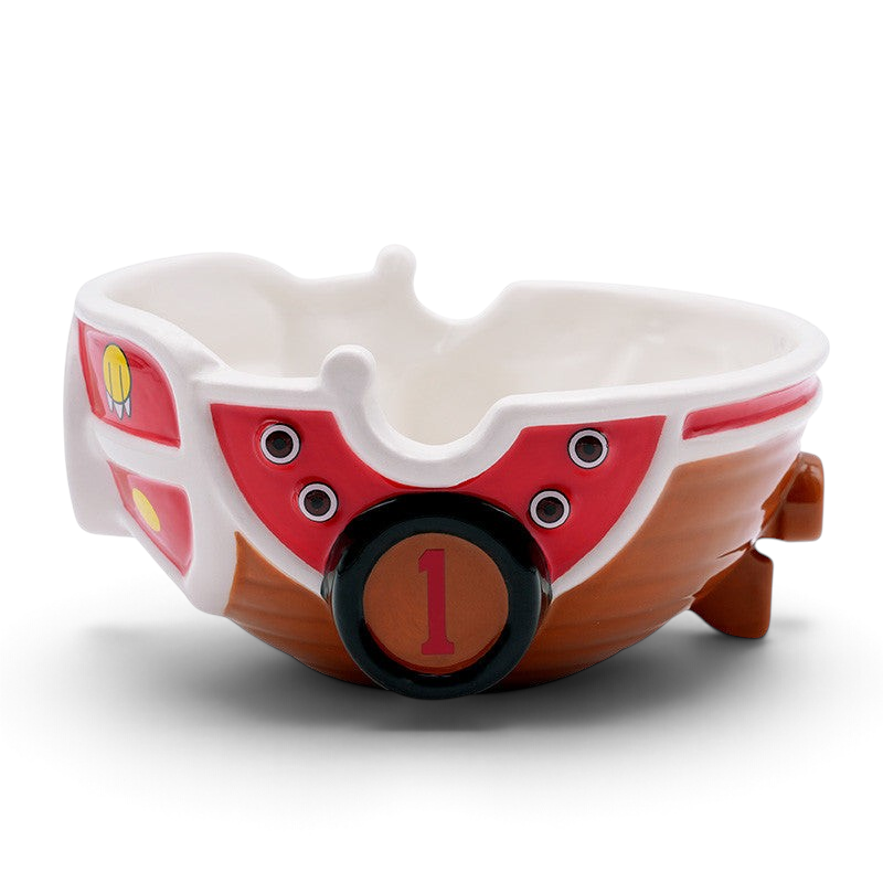 Fans Geek Store One Piece Thousand Sunny 3D dolomite bowl for snacks or noodles with ship-shaped design