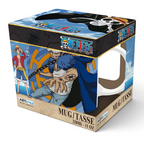 Fans Geek Store One Piece Trafalgar Law ceramic mug in branded display box featuring anime character artwork