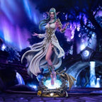 Fans Geek Store 1/6 scale Tyrande Whisperwind statue with LED lighting, detailed polyresin armor, and dragon base.