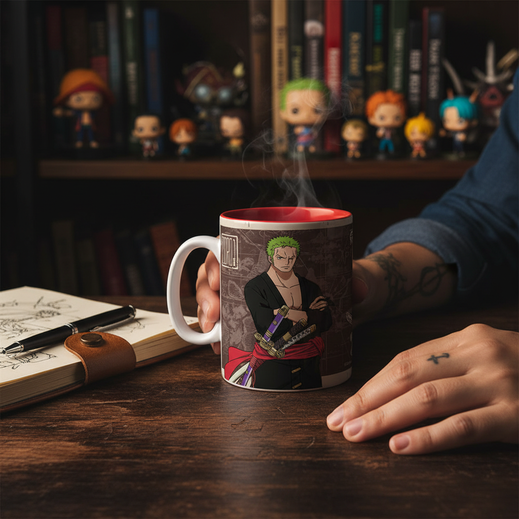 Mug en céramique One Piece Zoro Wanted 460 ml