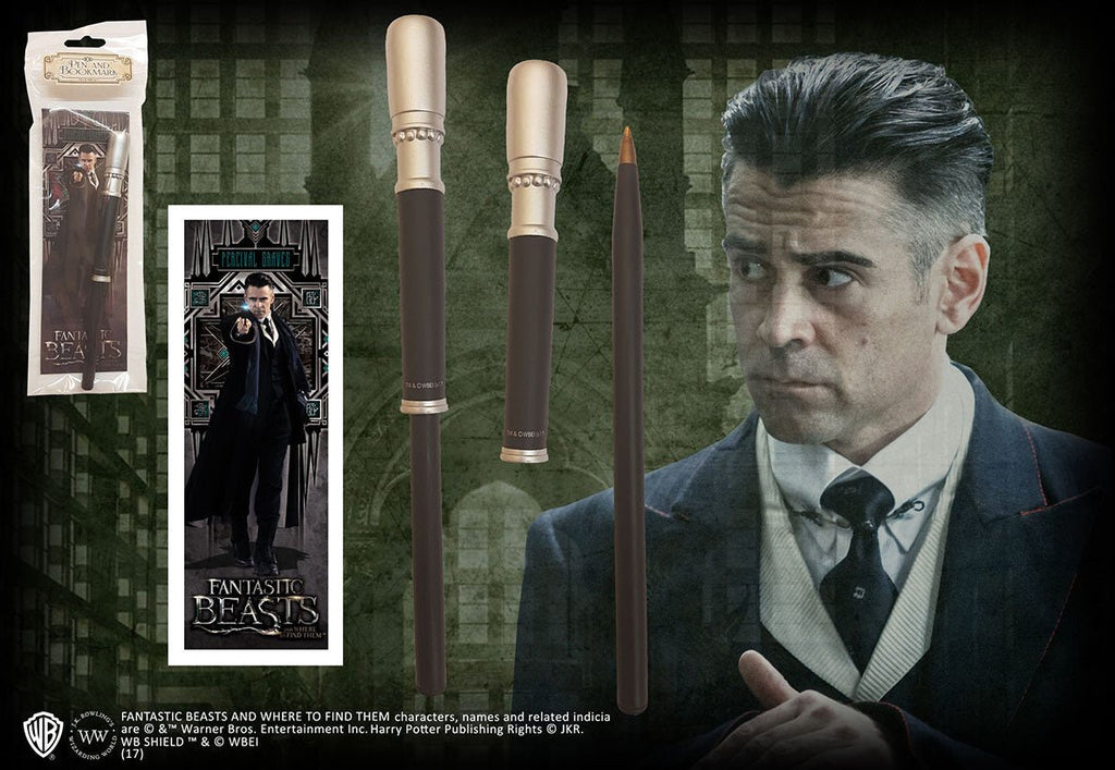 Fantastic Beasts: Percival Graves Wand Pen and Bookmark - Fans Geek Store
