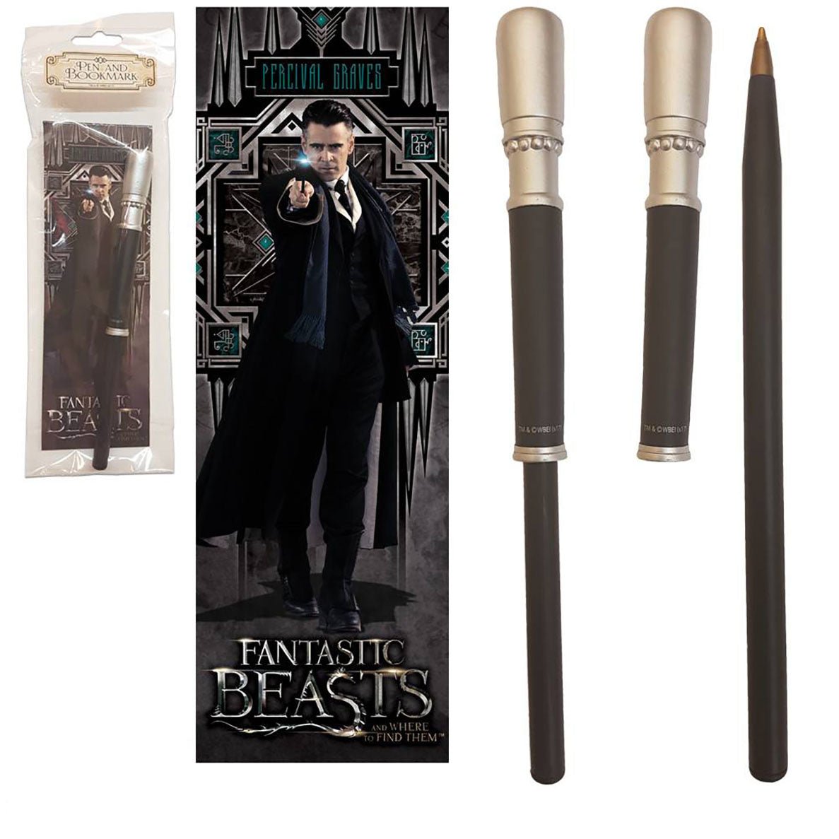 Fantastic Beasts: Percival Graves Wand Pen and Bookmark - Fans Geek Store