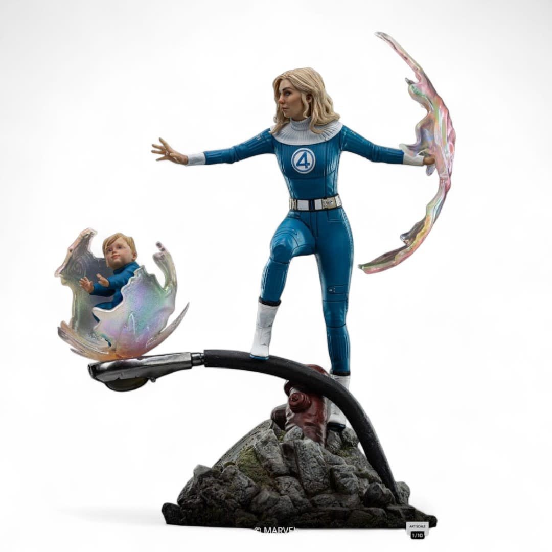 Fantastic Four Art Scale Statue 1/10 Invisible Woman and Franklin - Fans Geek Store