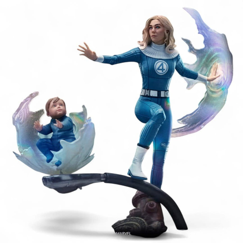 Fantastic Four Art Scale Statue 1/10 Invisible Woman and Franklin - Fans Geek Store