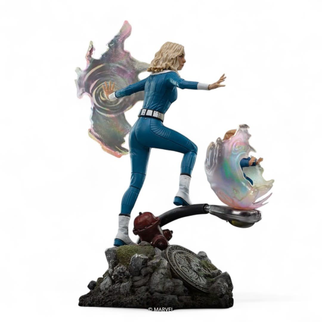 Fantastic Four Art Scale Statue 1/10 Invisible Woman and Franklin - Fans Geek Store