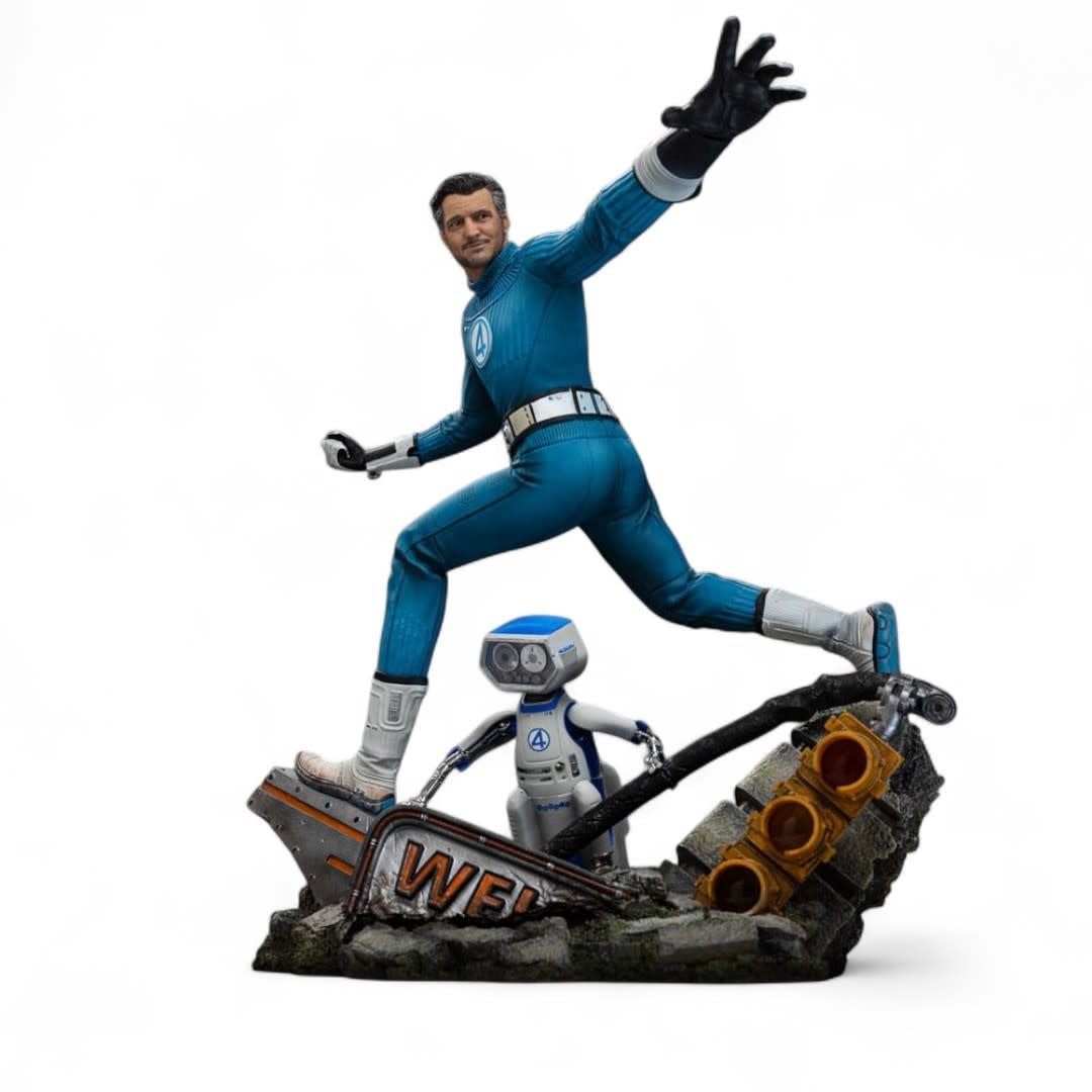 Fantastic Four Art Scale Statue 1/10 Mr. Fantastic and H.E.R.B.I.E - Fans Geek Store