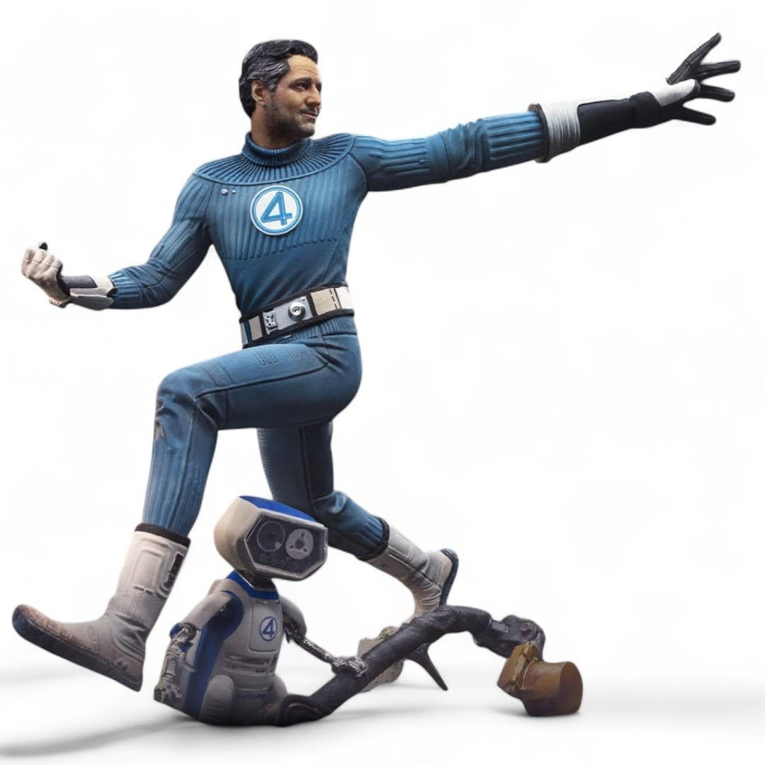 Fantastic Four Art Scale Statue 1/10 Mr. Fantastic and H.E.R.B.I.E - Fans Geek Store