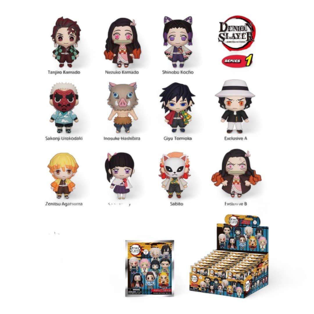 Demon Slayer Kimetsu no Yaiba: 3D Bag Clip Series 1 (Prijs per blindpack) - Fans Geek Store