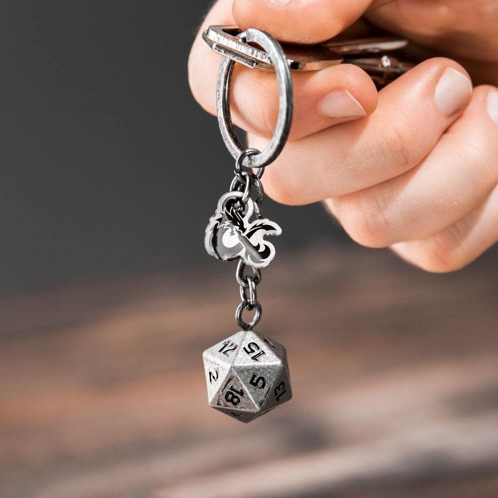Dungeons & Dragons: Dice with 20 Faces Keyring - Fans Geek Store