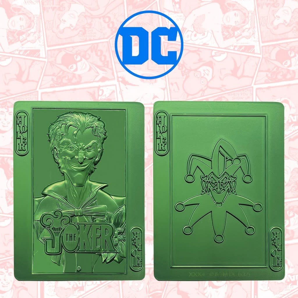DC Comics: The Joker Playing Card Limited Edition Ingot - Fans Geek Store