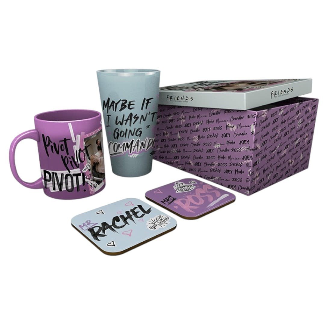 FRIENDS - Pck Glass XXL + Mug + 2 Coasters "Doodle" - Fans Geek Store