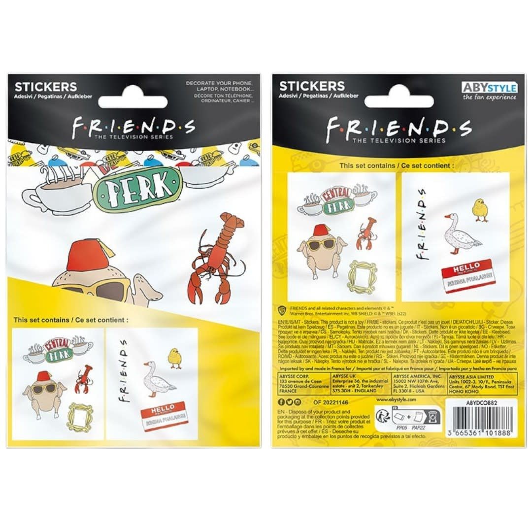 FRIENDS - Stickers - 16x11cm/ 2 sheets - Doodles - Fans Geek Store