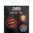 FULLMETAL ALCHEMIST - Badge Pack - Elric Brothers - Fans Geek Store