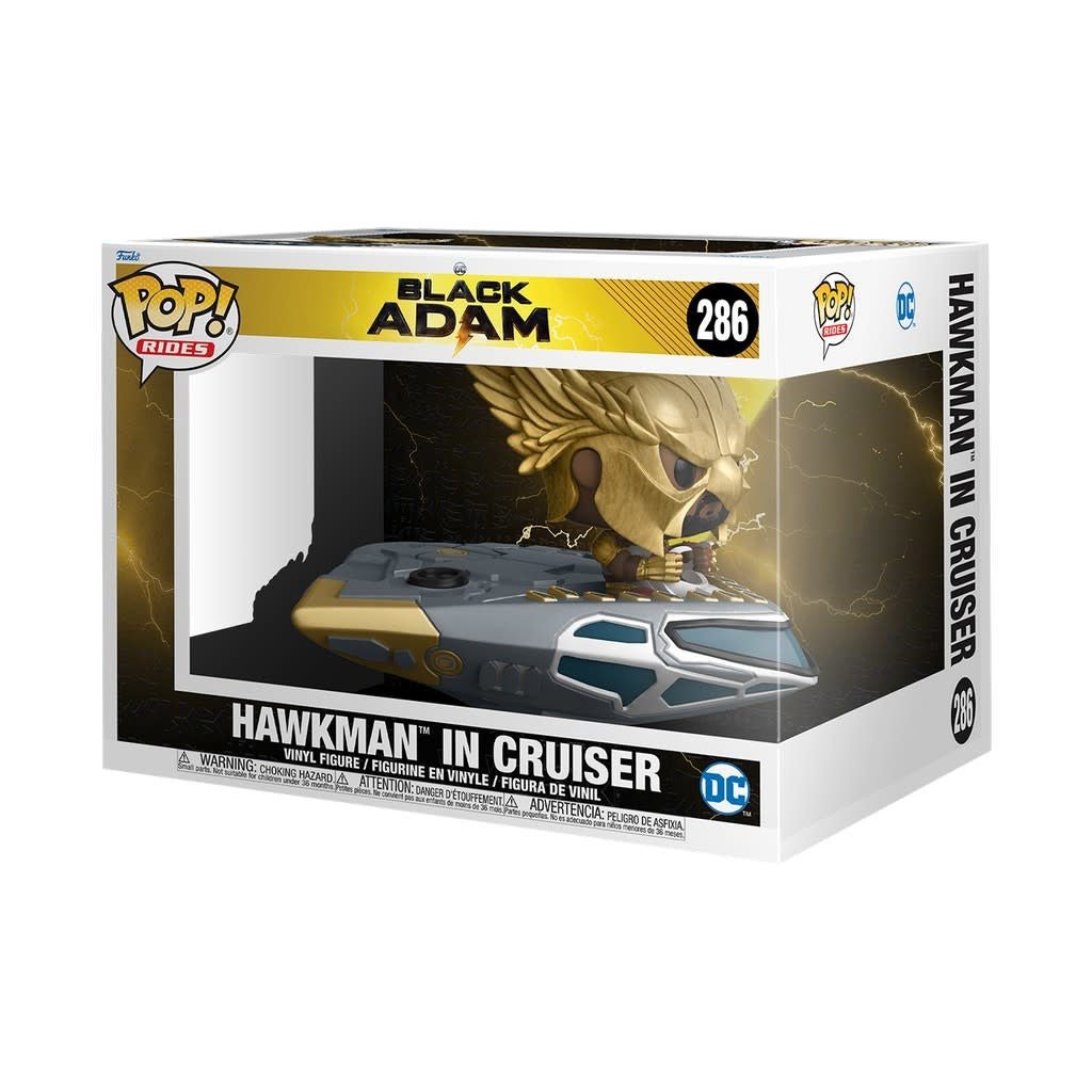Pop! Black Adam: Ride Super Deluxe - Hawkman in Cruiser - Fans Geek Store