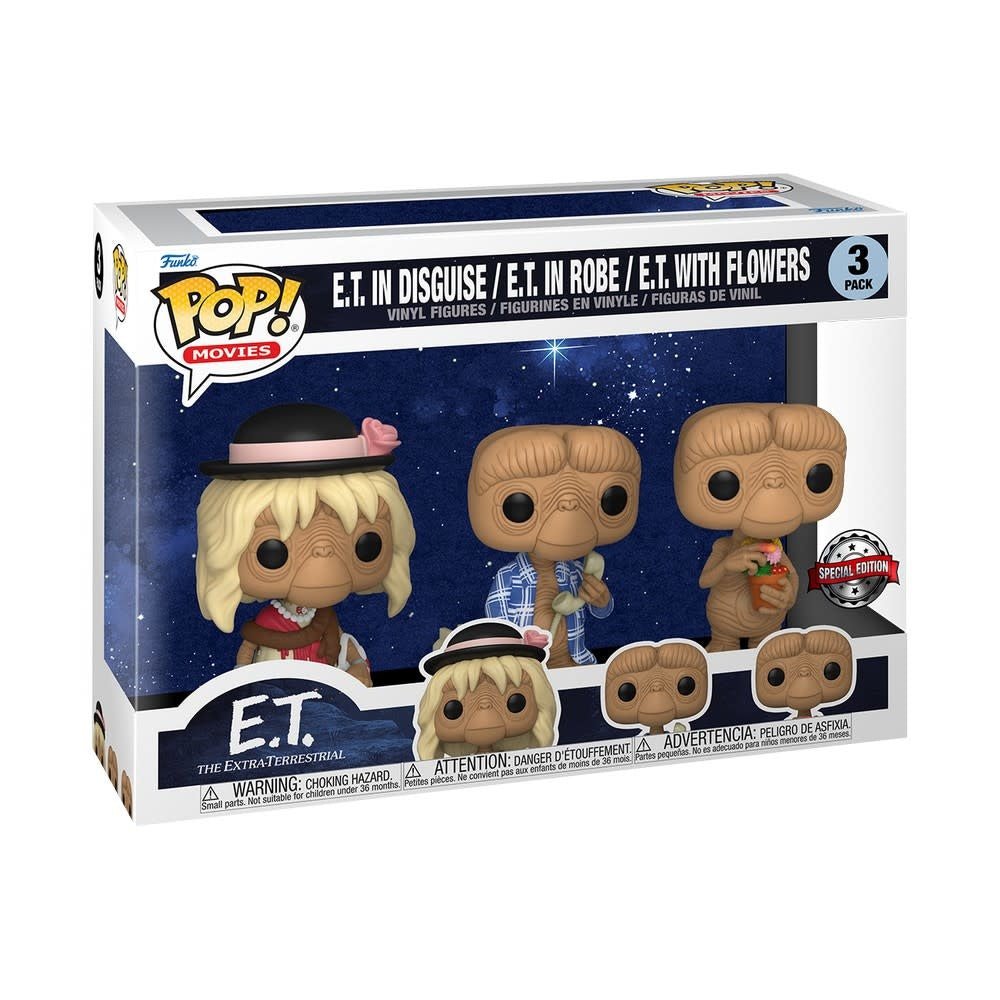 Pop! Movies: E.T. 40th Anniversary - E.T. 3 - Pack - Fans Geek Store