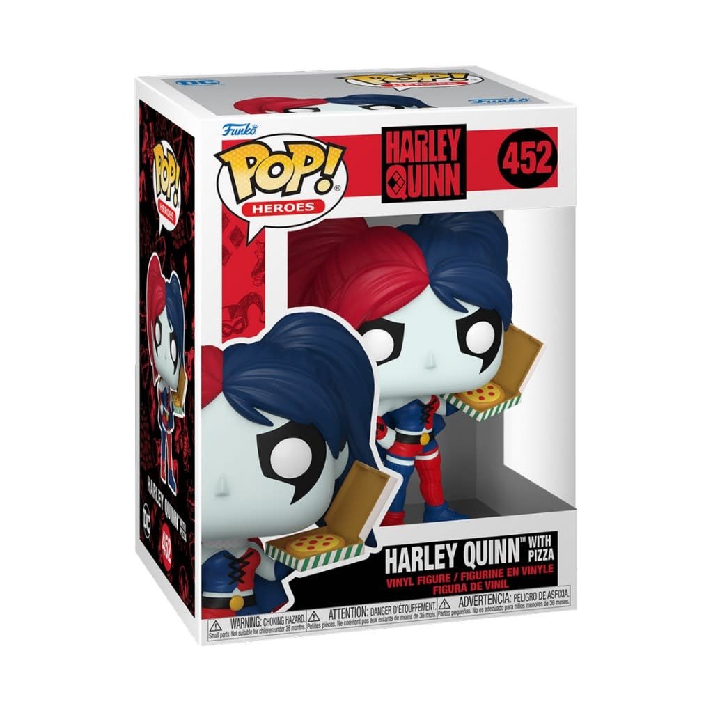 Pop! Heroes: DC Comics - Harley Quinn with Pizza - Fans Geek Store