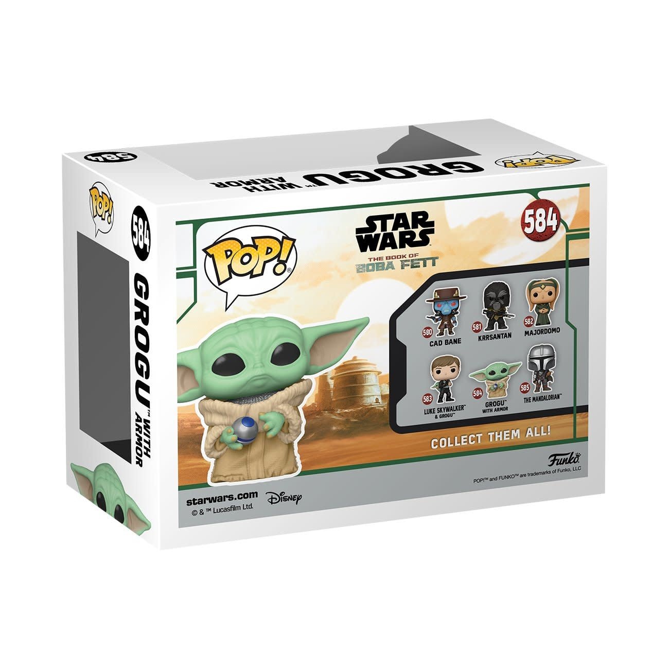 Pop! Star Wars: The Book of Boba Fett - Grogu with Armor - Fans Geek Store