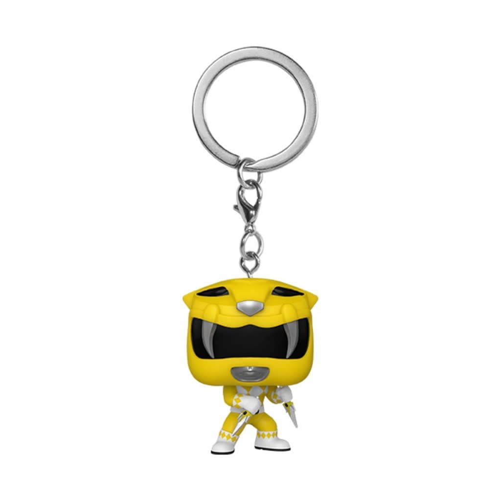 Pocket Pop! Keychain: Mighty Morphin Power Rangers 30th Anniversary - Yellow Ranger - Fans Geek Store