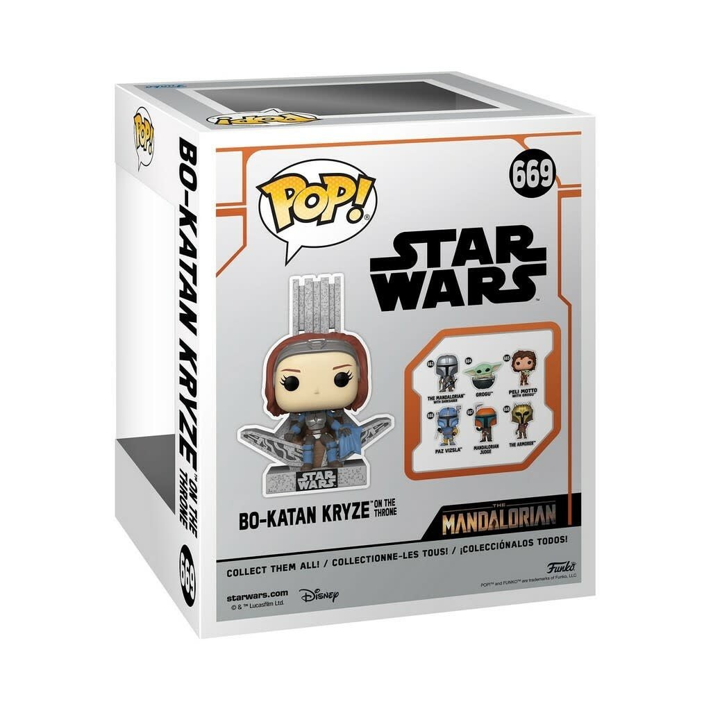 Pop! Deluxe: The Mandalorian - Bo - Katan on Throne - Fans Geek Store