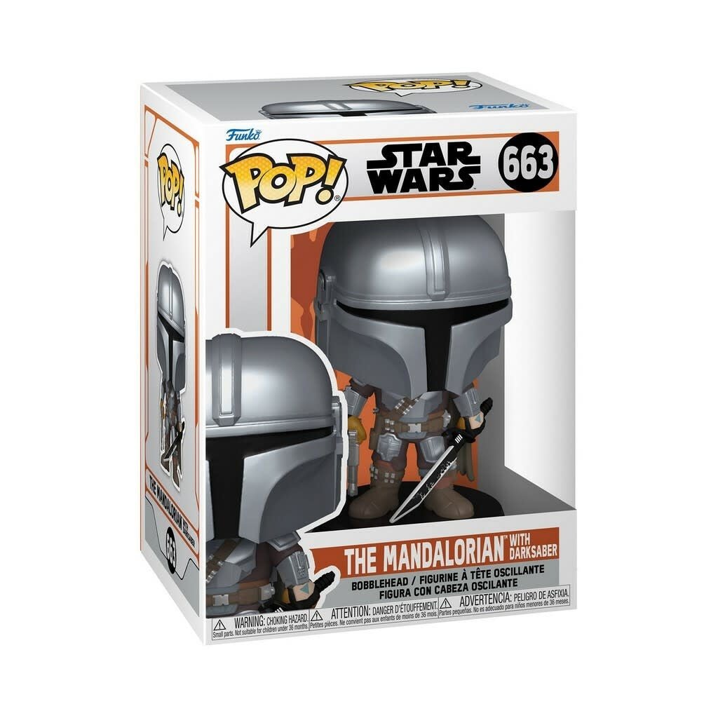 Pop! Star Wars: The Mandalorian - The Mandalorian with Darksaber - Fans Geek Store