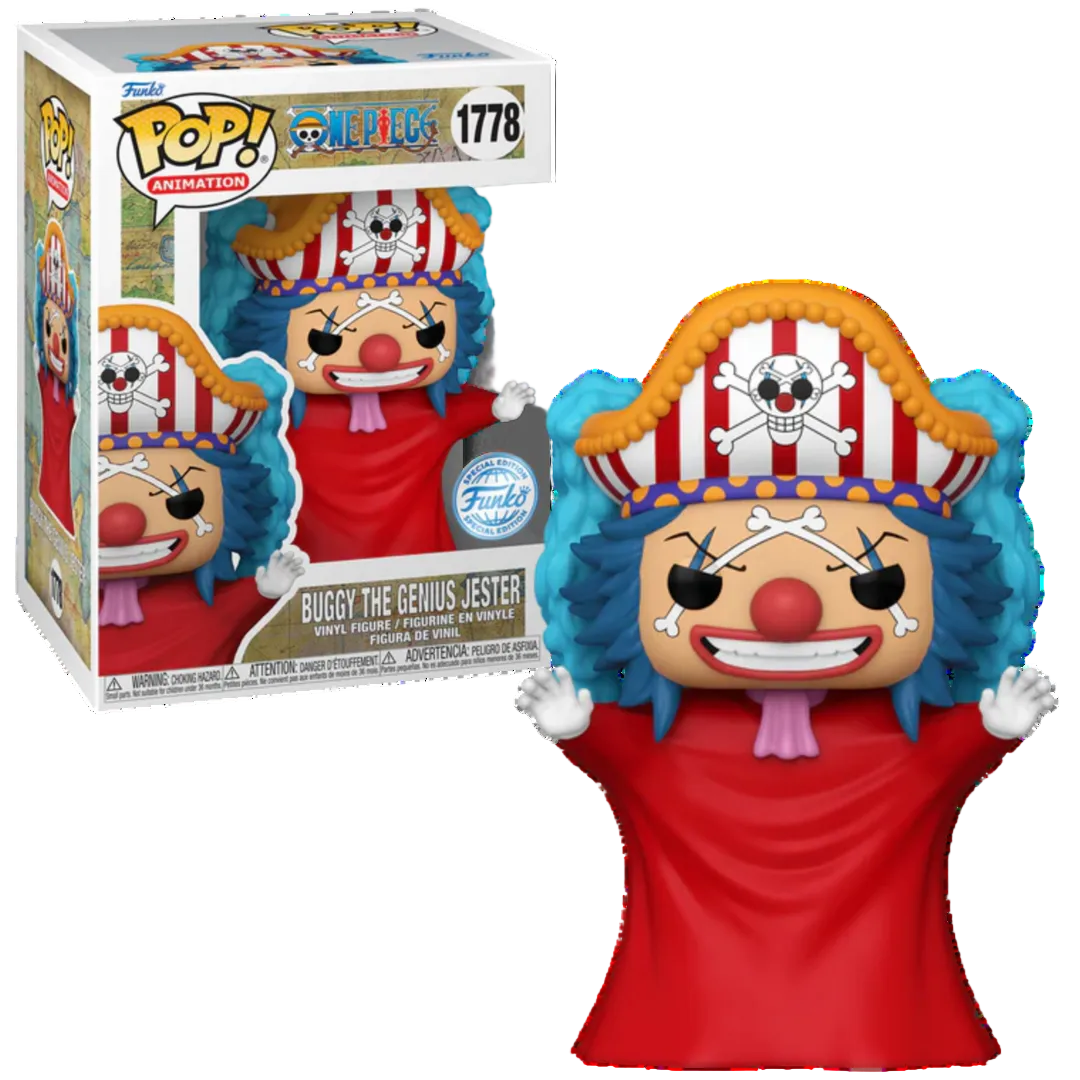 Funko POP! Buggy The Genius Jester One Piece Exclusive vinylfiguur - Fans Geek Storeproduct_typeFunko