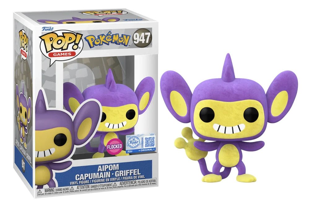 Funko POP! Pokémon Aipom Flocked 947 - Exclusieve vinylfiguur - Fans Geek Storeproduct_typeFunko