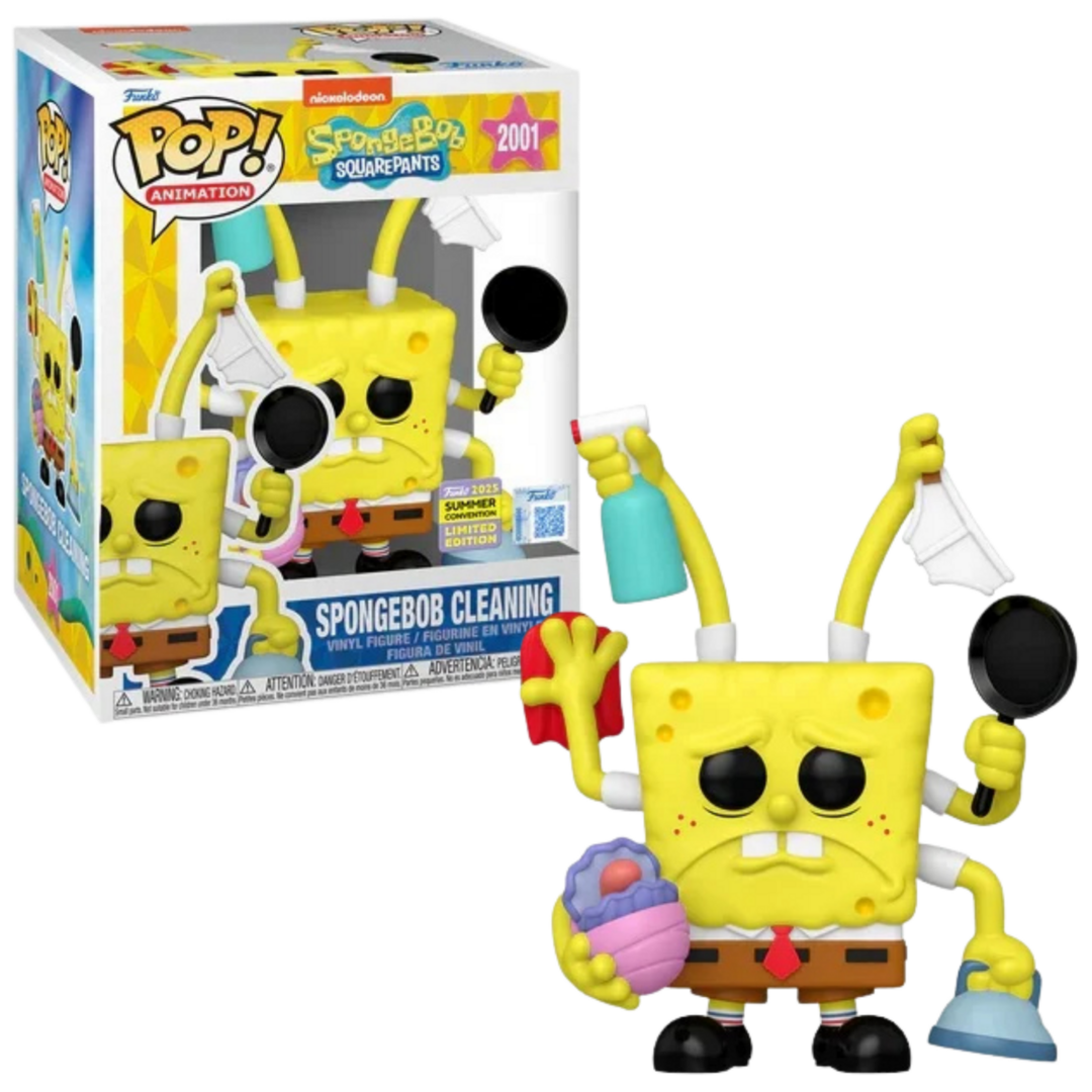 Funko POP! Spongebob Cleaning 2001 Premium SDCC EXCLUSIVE - Fans Geek Storeproduct_typeFunko
