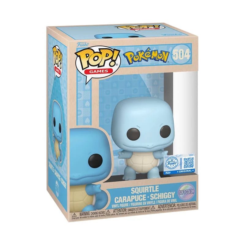 Funko Pop! Squirtle Soft Color 504 | Pokémon Exclusive Vinyl Figuur 2025 - Fans Geek Storeproduct_typeFunko