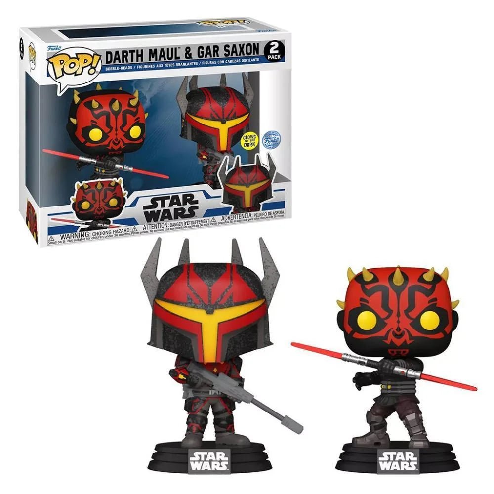 Funko POP! Star Wars Exclusive Darth Maul & Gar Saxon GITD 2 - Pack Figure - Fans Geek Storeproduct_typeFunko
