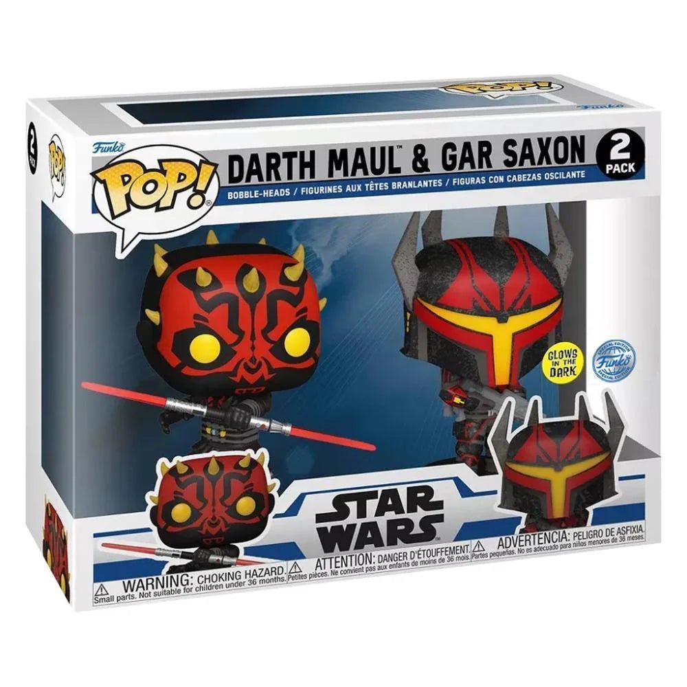 Funko POP! Star Wars Exclusive Darth Maul & Gar Saxon GITD 2 - Pack Figure - Fans Geek Storeproduct_typeFunko