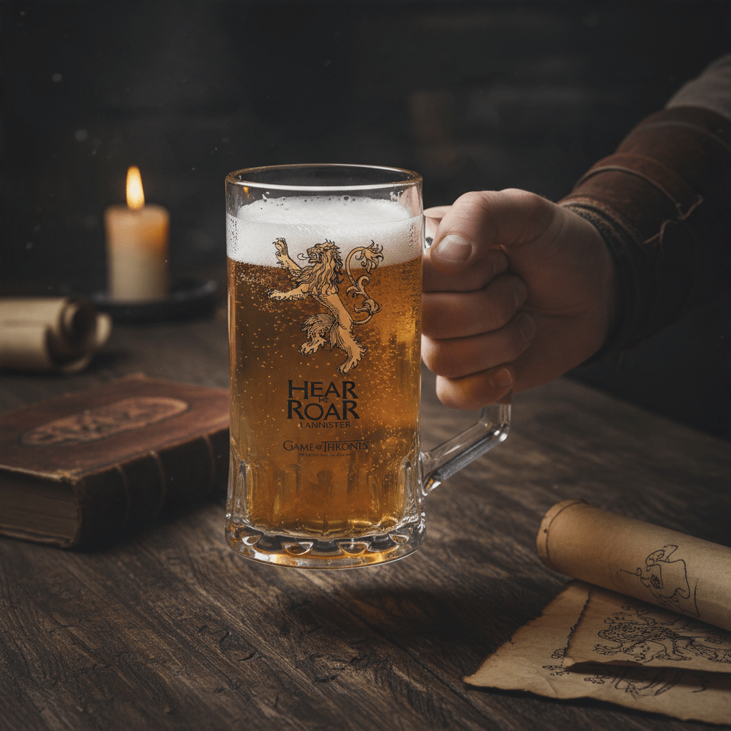 Game of Thrones House Lannister glazen bierpul - Fans Geek Storeproduct_type#ABYstyle