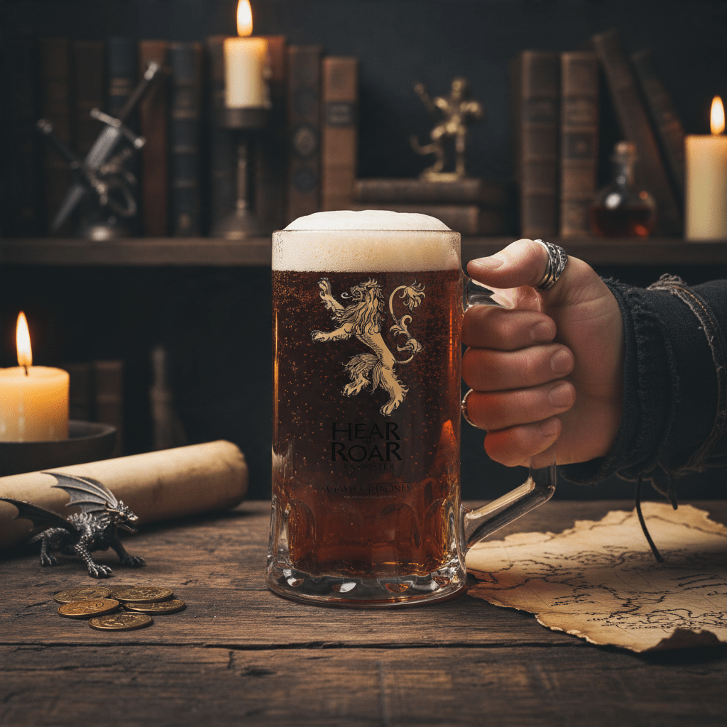 Game of Thrones House Lannister glazen bierpul - Fans Geek Storeproduct_type#ABYstyle