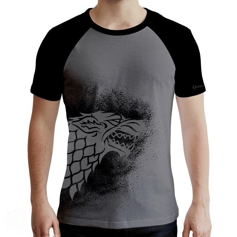 Game of Thrones House Stark heren T-shirt met raglanmouwen - Fans Geek Storeproduct_type#Game of Thrones