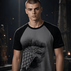Game of Thrones House Stark heren T-shirt met raglanmouwen - Fans Geek Storeproduct_type#Game of Thrones
