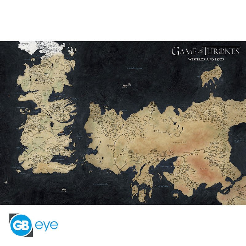 Game of Thrones kaart van Westeros maxi-poster - Fans Geek Storeproduct_type#GB Eye