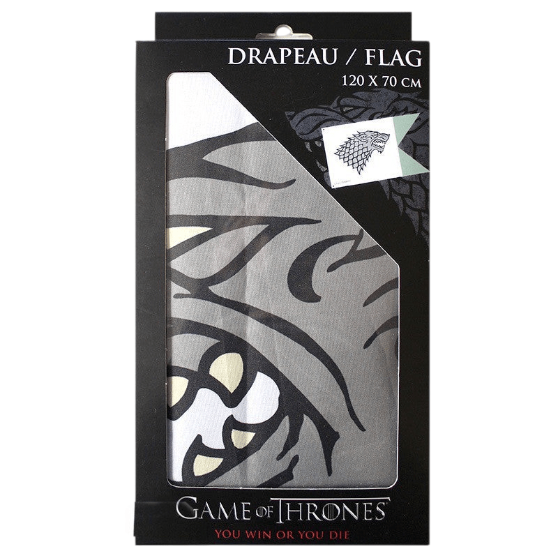 Game of Thrones Stark vlag 70 × 120 cm - Fans Geek Storeproduct_type#ABYstyle