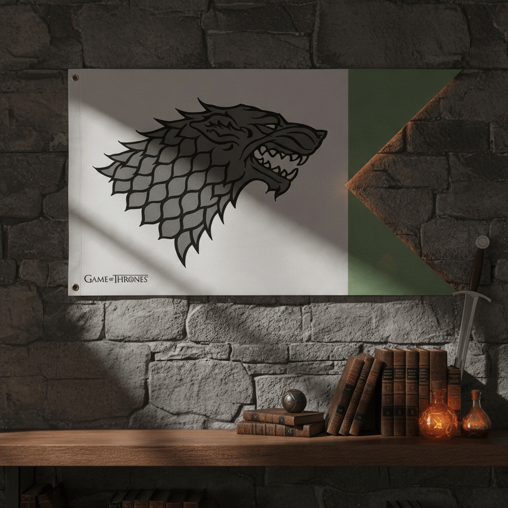 Game of Thrones Stark vlag 70 × 120 cm - Fans Geek Storeproduct_type#ABYstyle