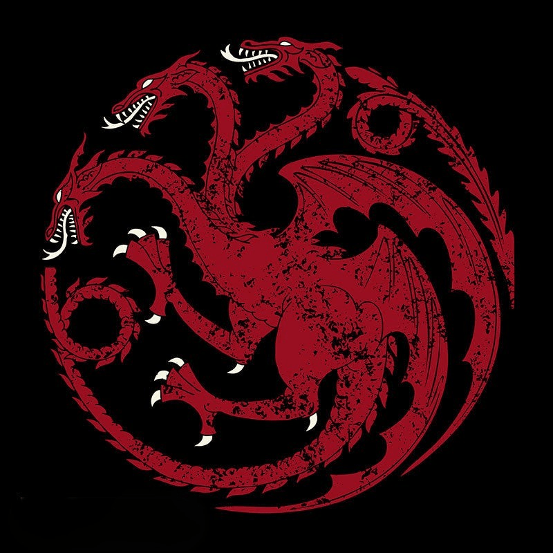 Game of Thrones Targaryen T-shirt heren zwart - Fans Geek Storeproduct_type#Game of Thrones