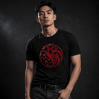 Game of Thrones Targaryen T-shirt heren zwart - Fans Geek Storeproduct_type#Game of Thrones