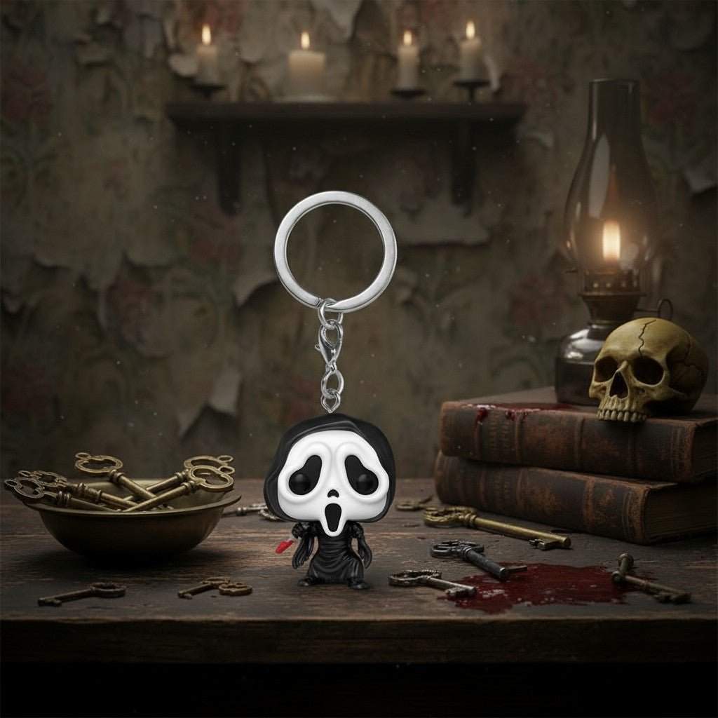 Ghost Face Funko Pop Sleutelhanger – Scream | Horror Keychain Vinyl 4 cm - Fans Geek Storeproduct_typeFunko