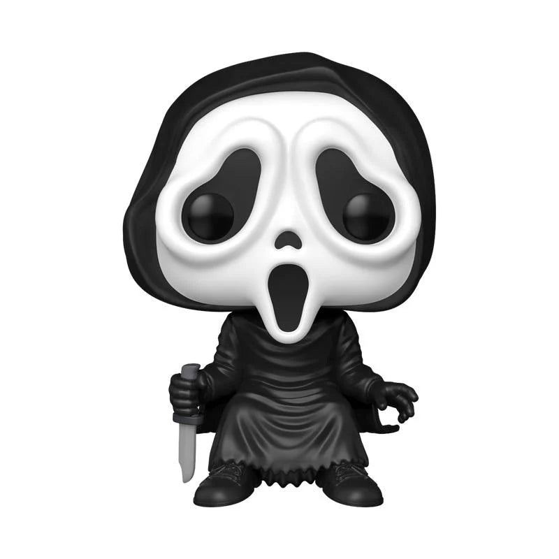 Ghost Face Sitting Funko Pop – Scream | Horror Sitter Vinyl Figuur 9 cm - Fans Geek Storeproduct_typeFunko