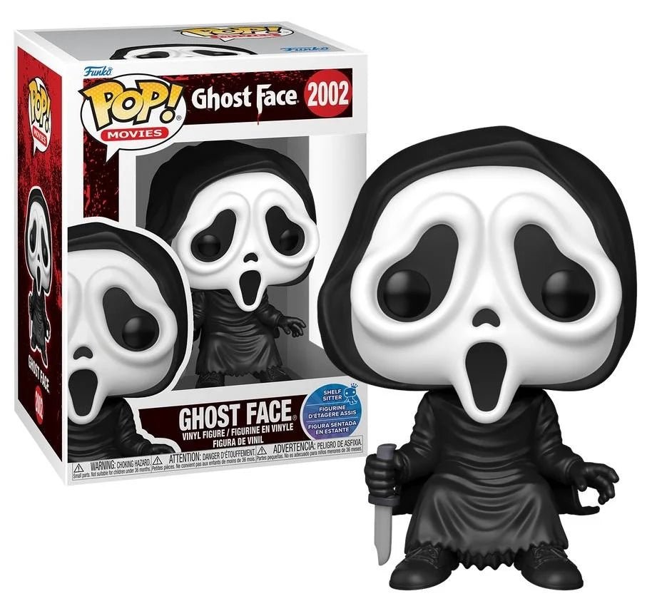 Ghost Face Sitting Funko Pop – Scream | Horror Sitter Vinyl Figuur 9 cm - Fans Geek Storeproduct_typeFunko