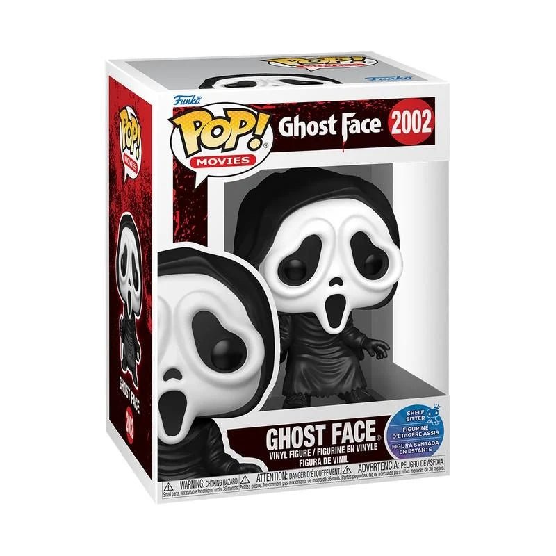 Ghost Face Sitting Funko Pop – Scream | Horror Sitter Vinyl Figuur 9 cm - Fans Geek Storeproduct_typeFunko