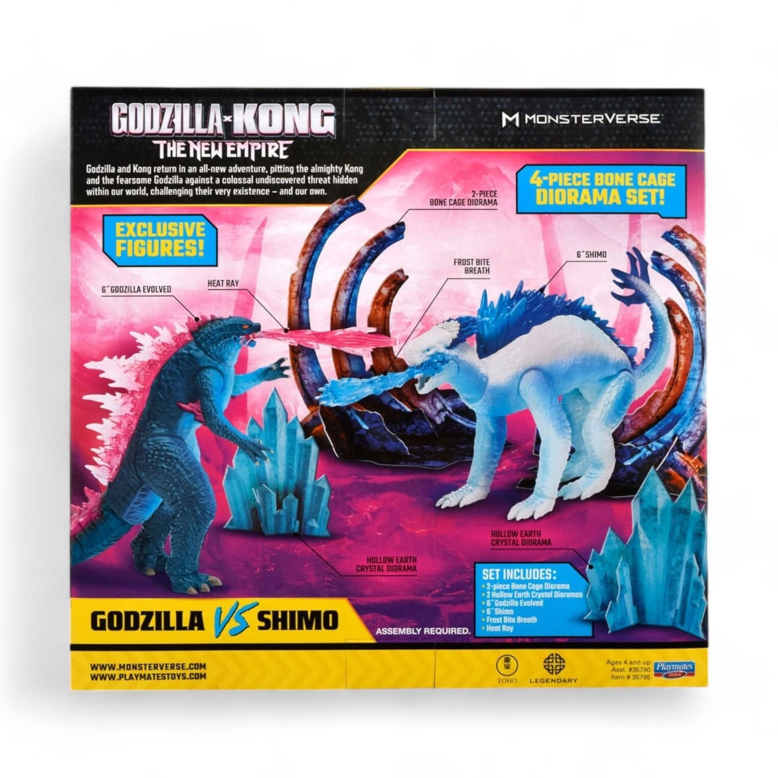 Godzilla x Kong The new Empire Action Figures: Godzilla vs Shimo - Fans Geek Store